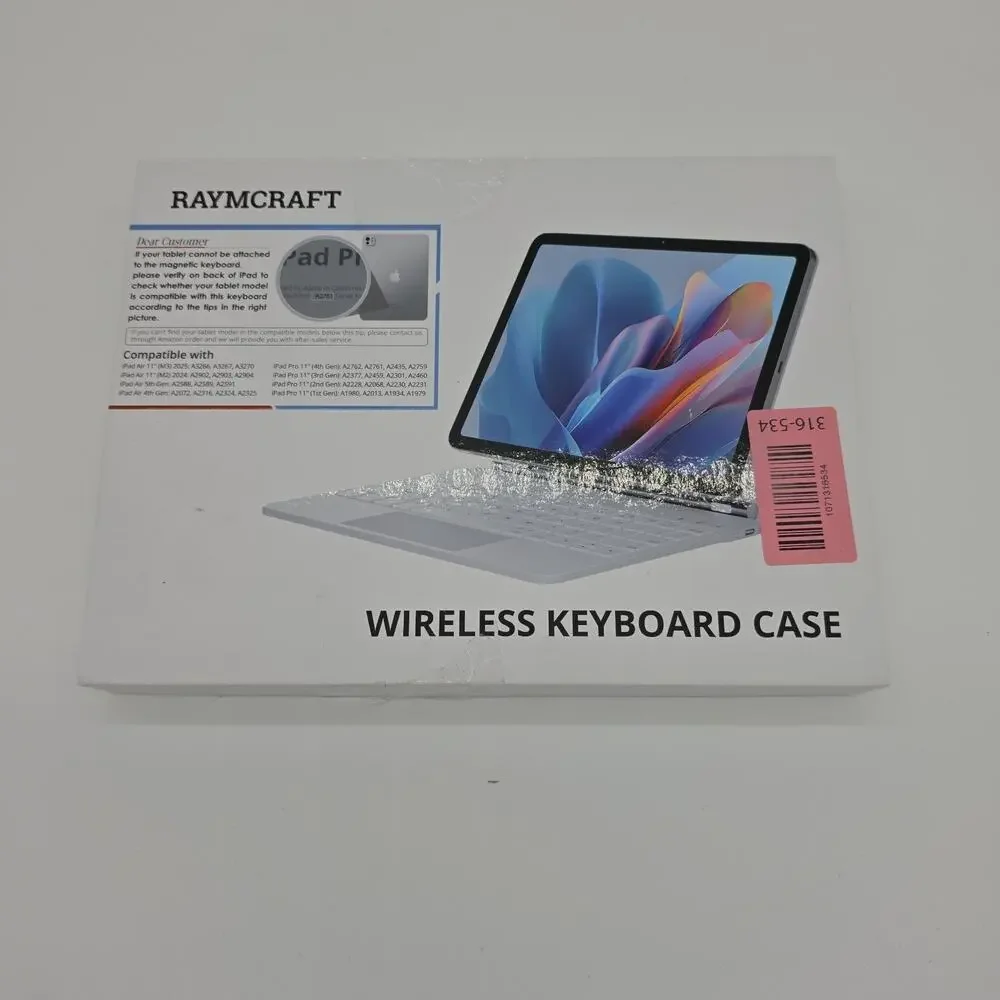 RAYMCRAFT for iPad Air 11 inch Case with Keyboard (M4/M3/M2, 2026/2025/2024),...